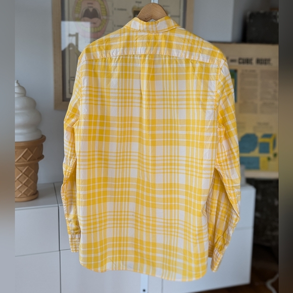 J. Crew plain yellow classic shirt M - Picture 2 of 6